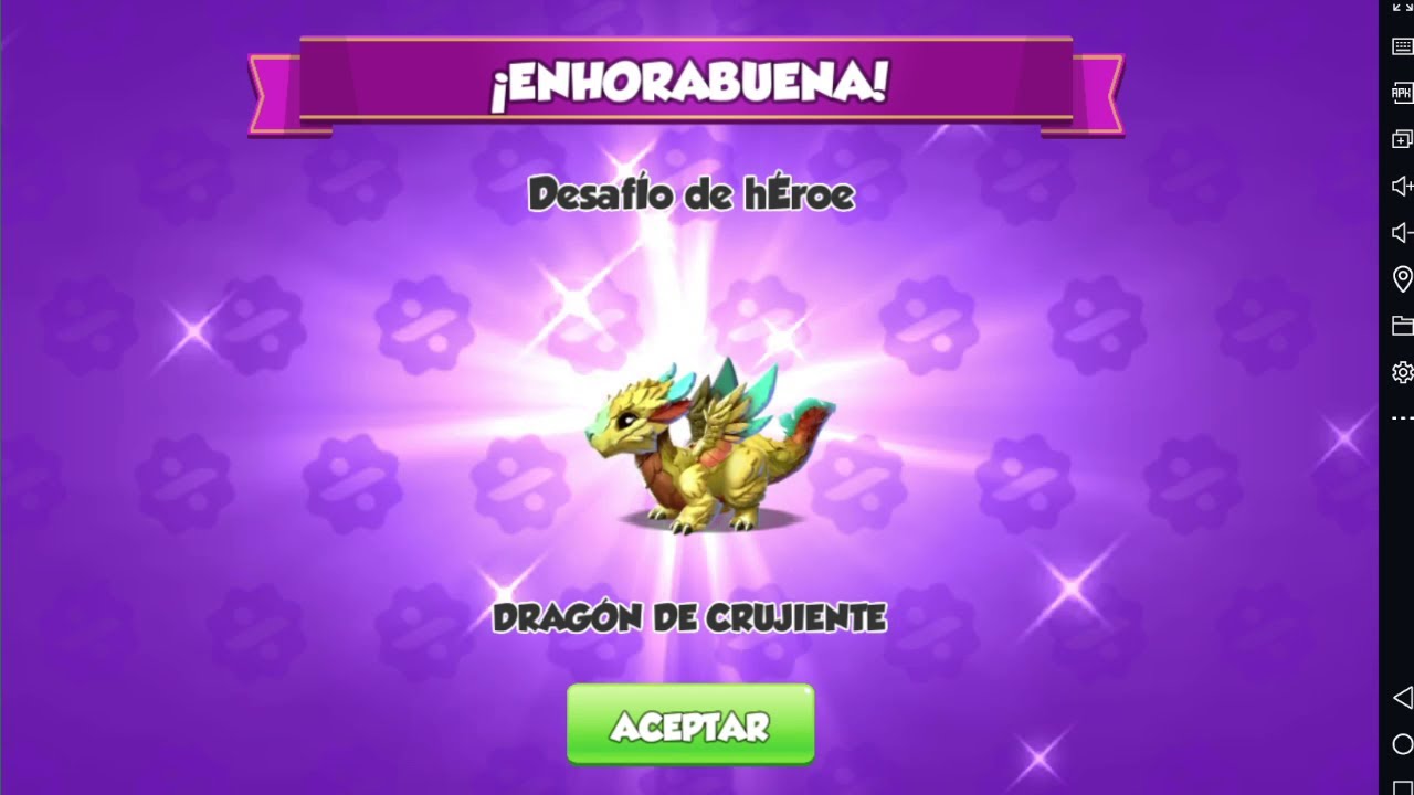 dragon mania legends terminando desafio jefe, obteniendo dragon crujiente