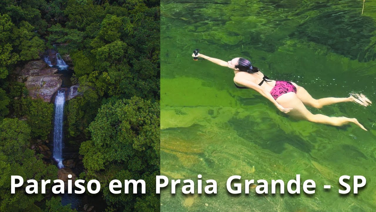 Paraíso escondido em Praia Grande SP - Cachoeira Guariúma | Parque Estadual da Serra Mar