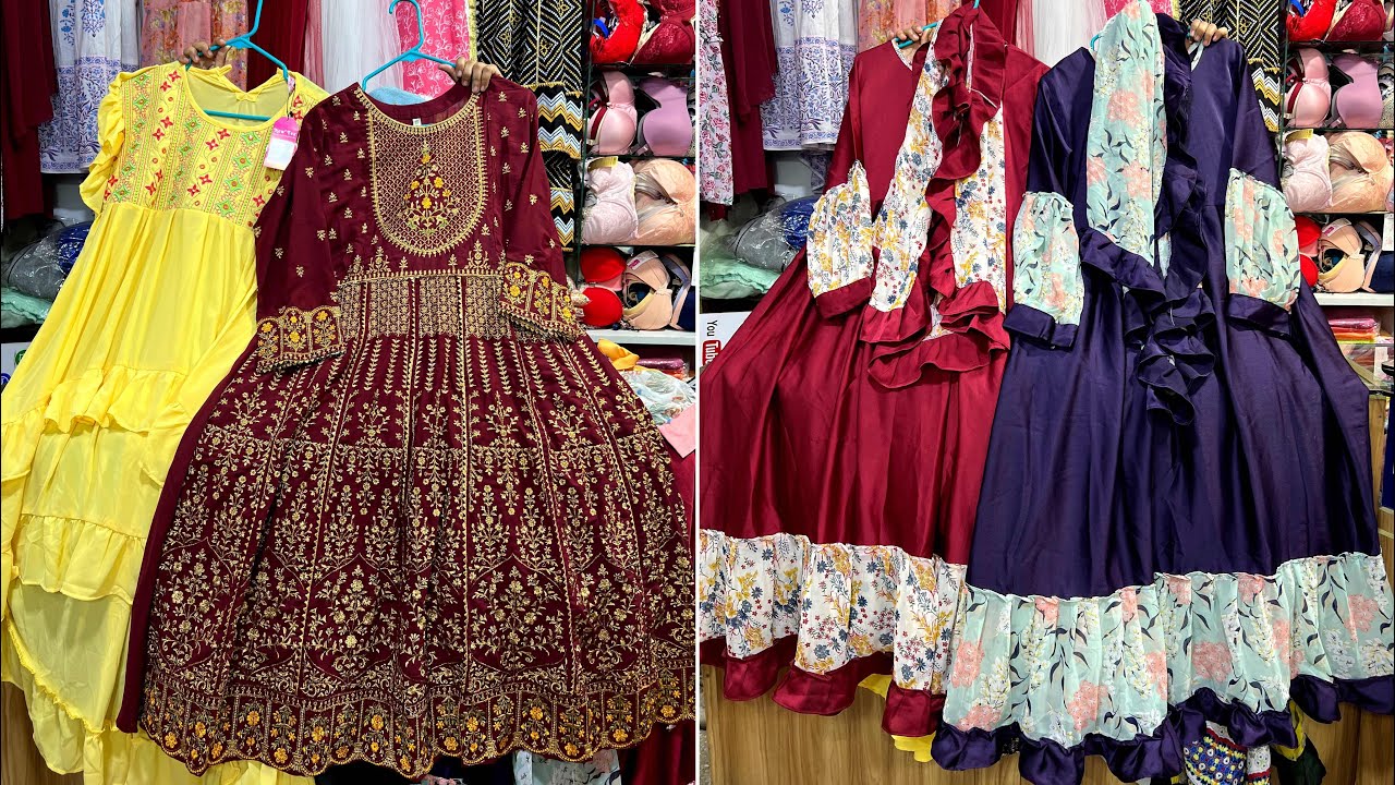 ৪০০/৪৫০ টাকায় ১০০০/১২০০ টাকার ওড়না গাউন/লং টপস কুর্তি কালেকশন || 80% sale on Tops/kurti/gown