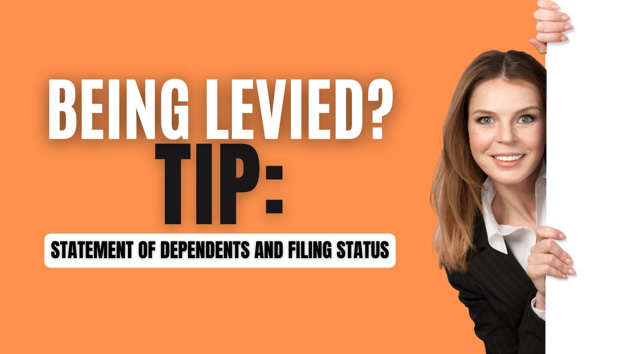 Tax Smack - IRS Wage Levy Exemption Form - Statement of Dependents and Filing Status