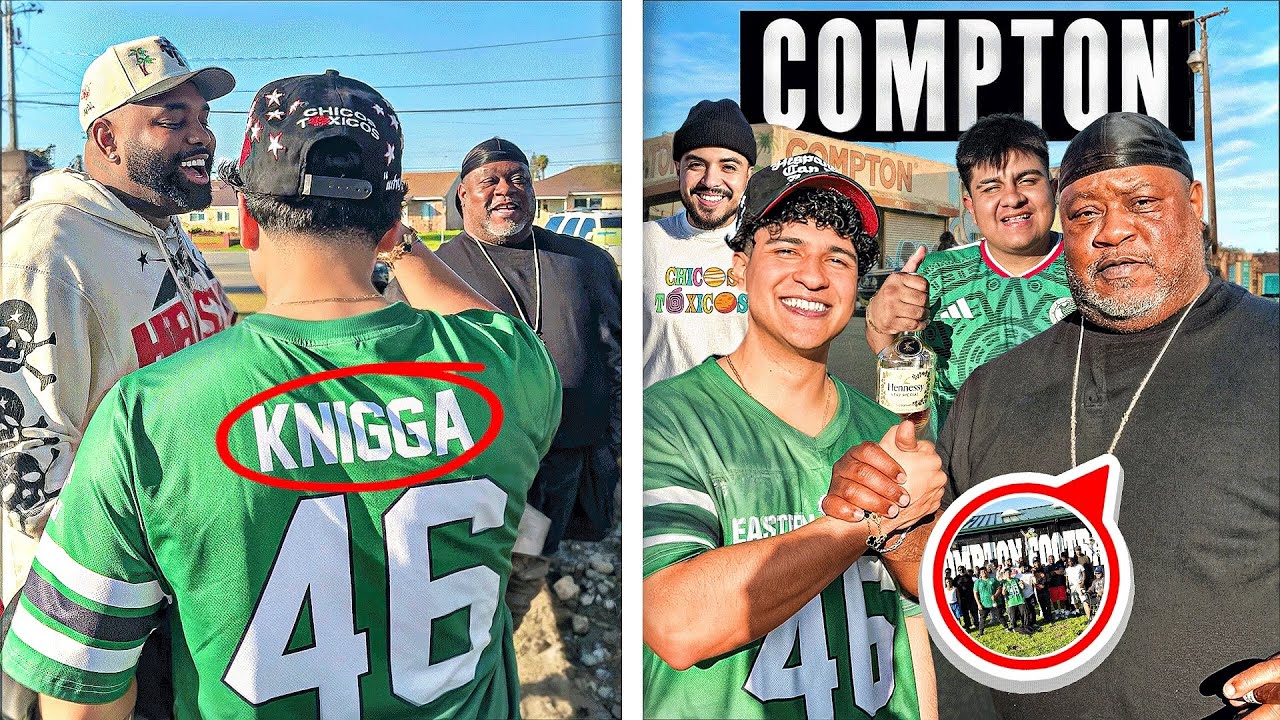 Wearing Our FAVORITE JERSEY In COMPTON! (WE GOT THE PASS) 