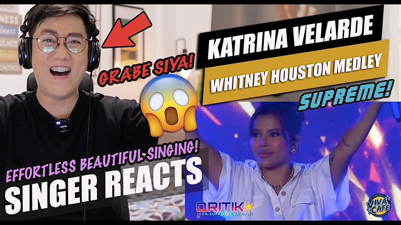 KATRINA VELARDE - Whitney Houston Medley (Viva Café | July 28, 2023) | SINGER REACTION