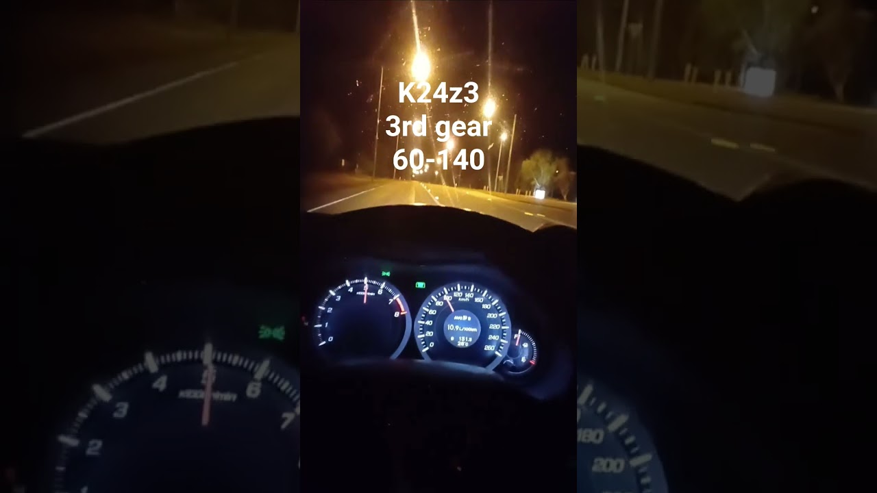 honda accord euro 60 to 140kmh in 3rd gear. stock except for exhaust.