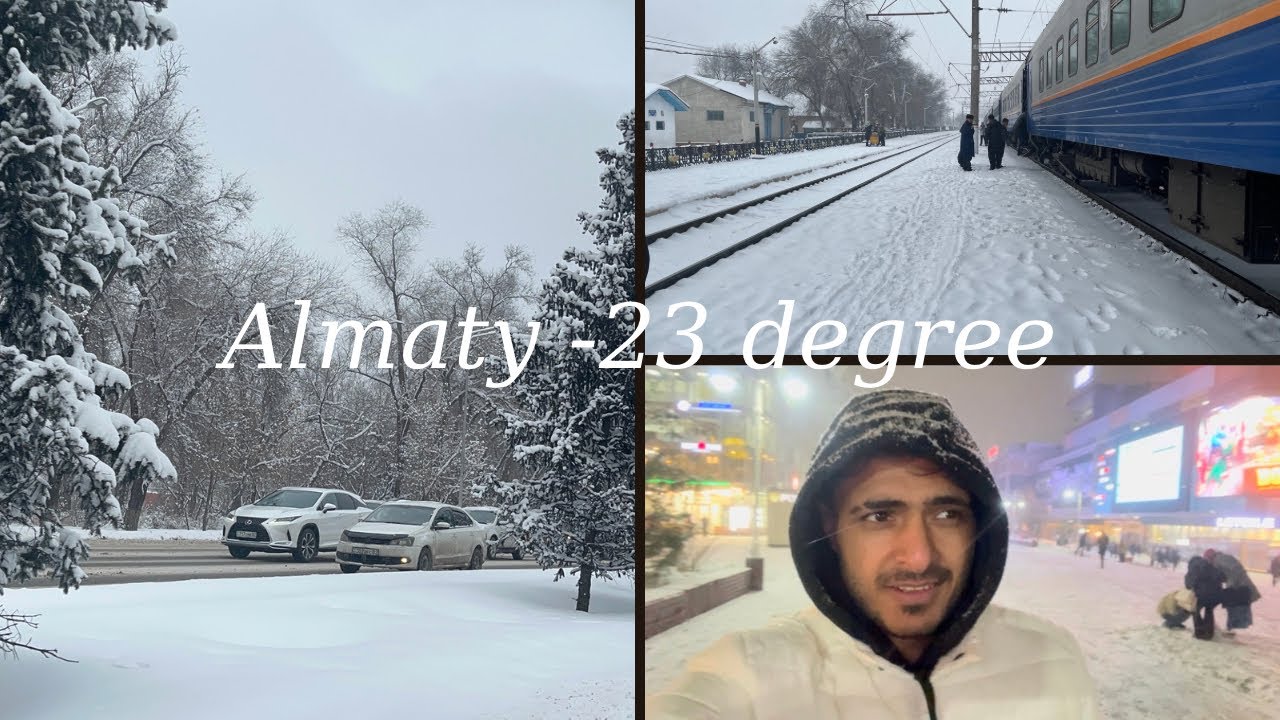 Almaty in December | Kazakhstan in December | Heavy snowfall in Almaty in December 