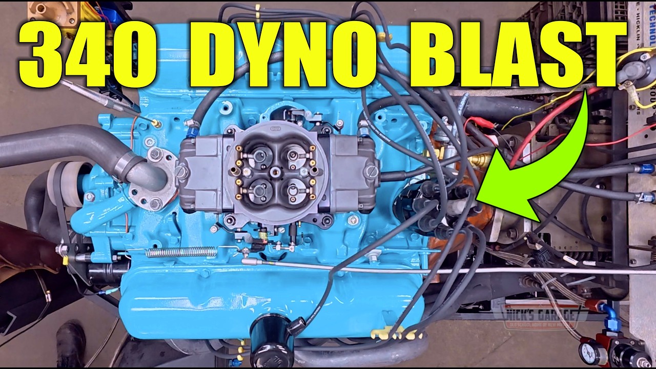 Drag Racing Dodge Dart Engine - 340 Mopar Dyno Tested