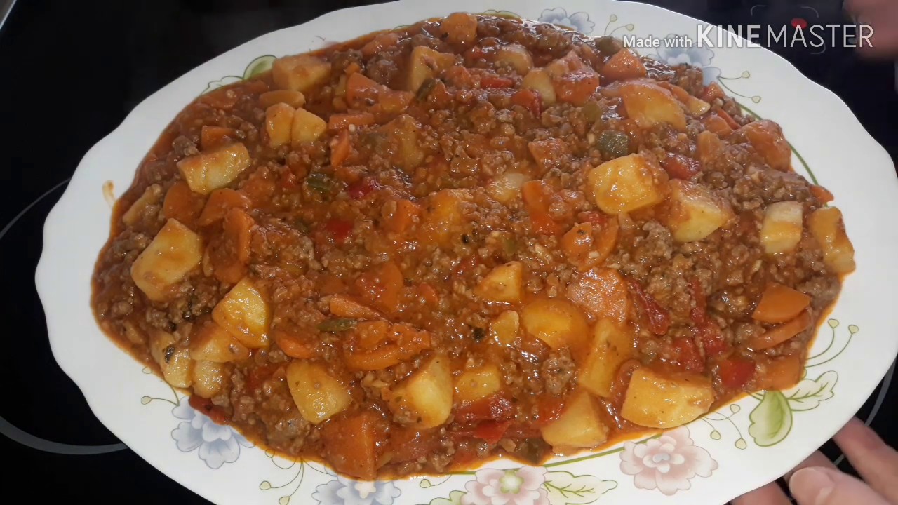 Receta Exprés:Guiso de Carne Picada,una manera diferente de preparar, fácil y rápida