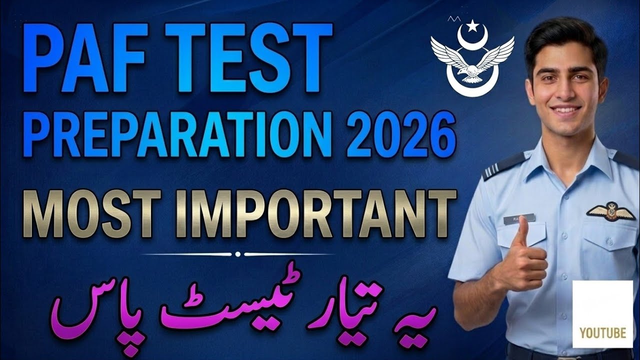 PAF Test Preparation 2026 | PAF Initial Test Preparation 2026 | PAF Experience & Past Questions