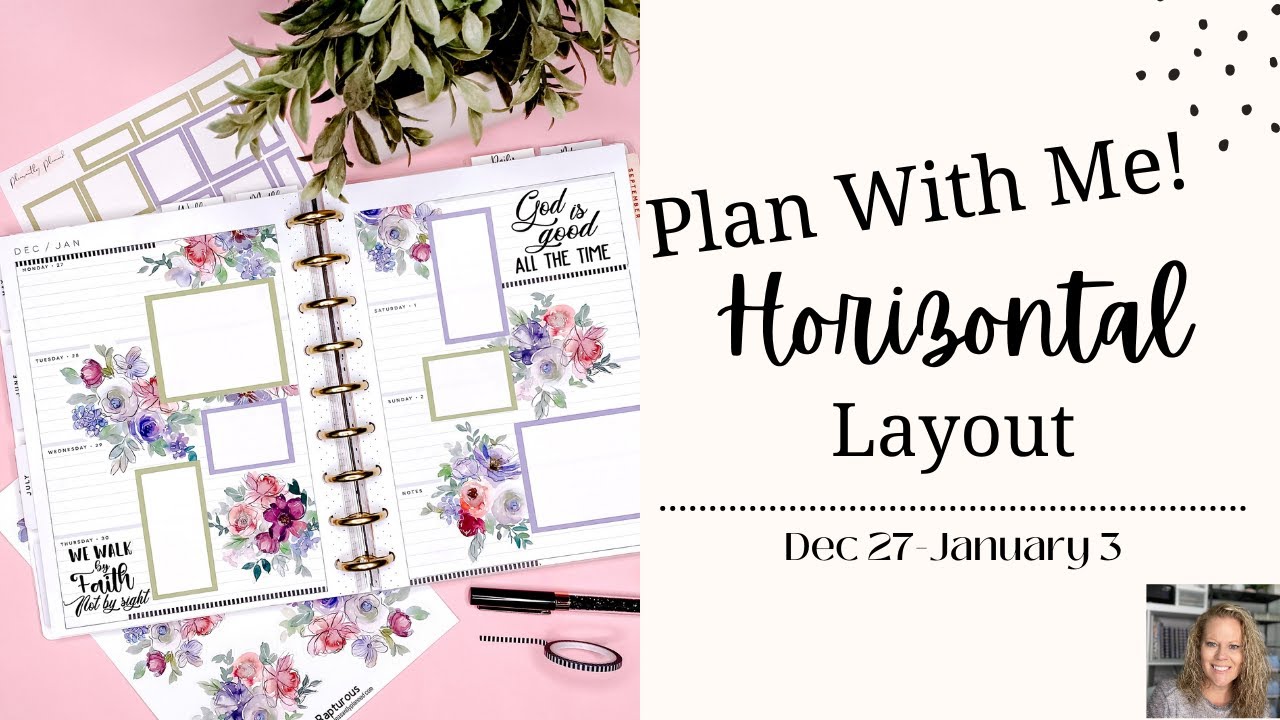 Plan With Me! | Horizontal Layout | Happy Planner | Journal 2022