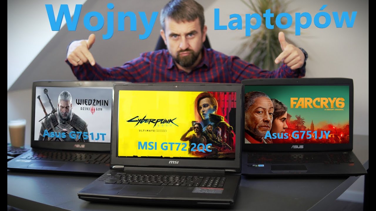 Retro Wojna 2x Asus RoG G751JT/JY VS MSI GT72 2QC Dominator