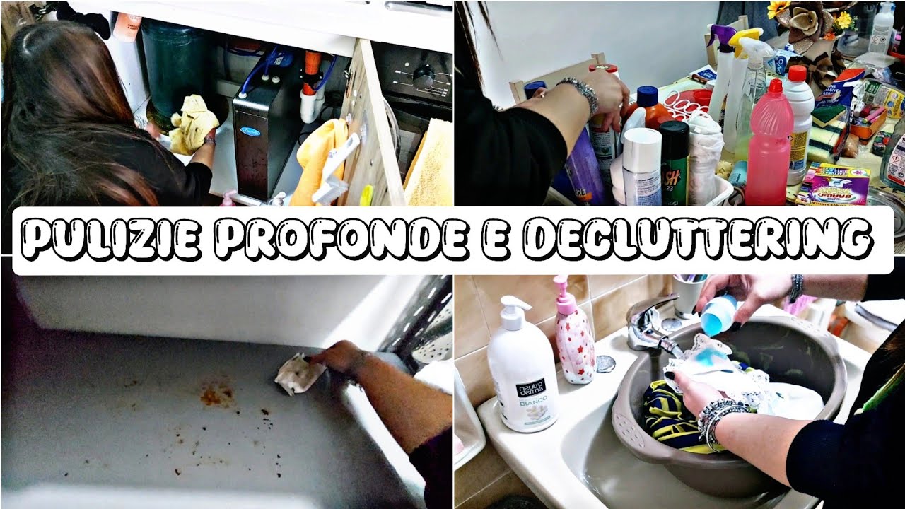 ⭕️Pulizie profonde e decluttering💪🏻puliamo il sottolavello 😖giornata produttiva 🥰 #pulisciconme
