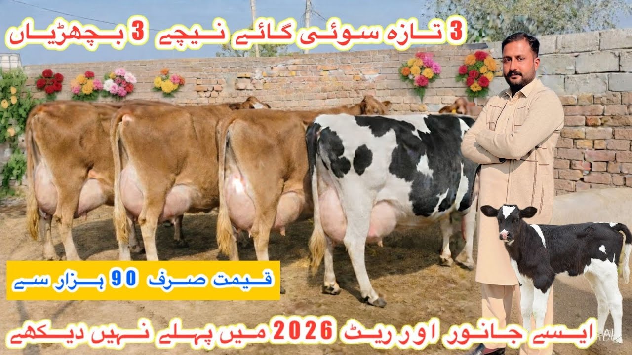 Mazhar Dairy Farm | Biggest Jersey And Australian Fresian Cows | Cholistani Cows Farm |11 March 2026