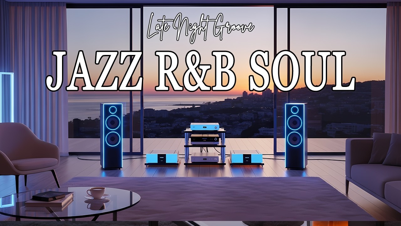 Late Night Groove 🎧 Smooth Jazz & Soulful R&B with Neon Audio & Sunset Views