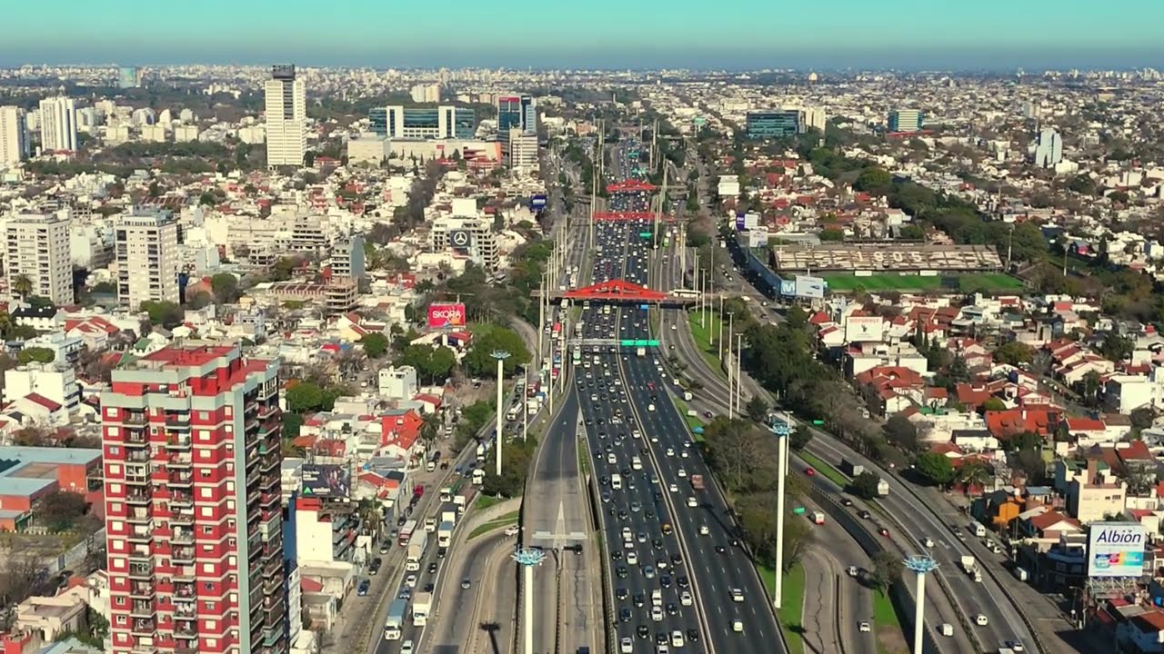 Comienza el dia en la ciudad de BUENOS AIRES 4K