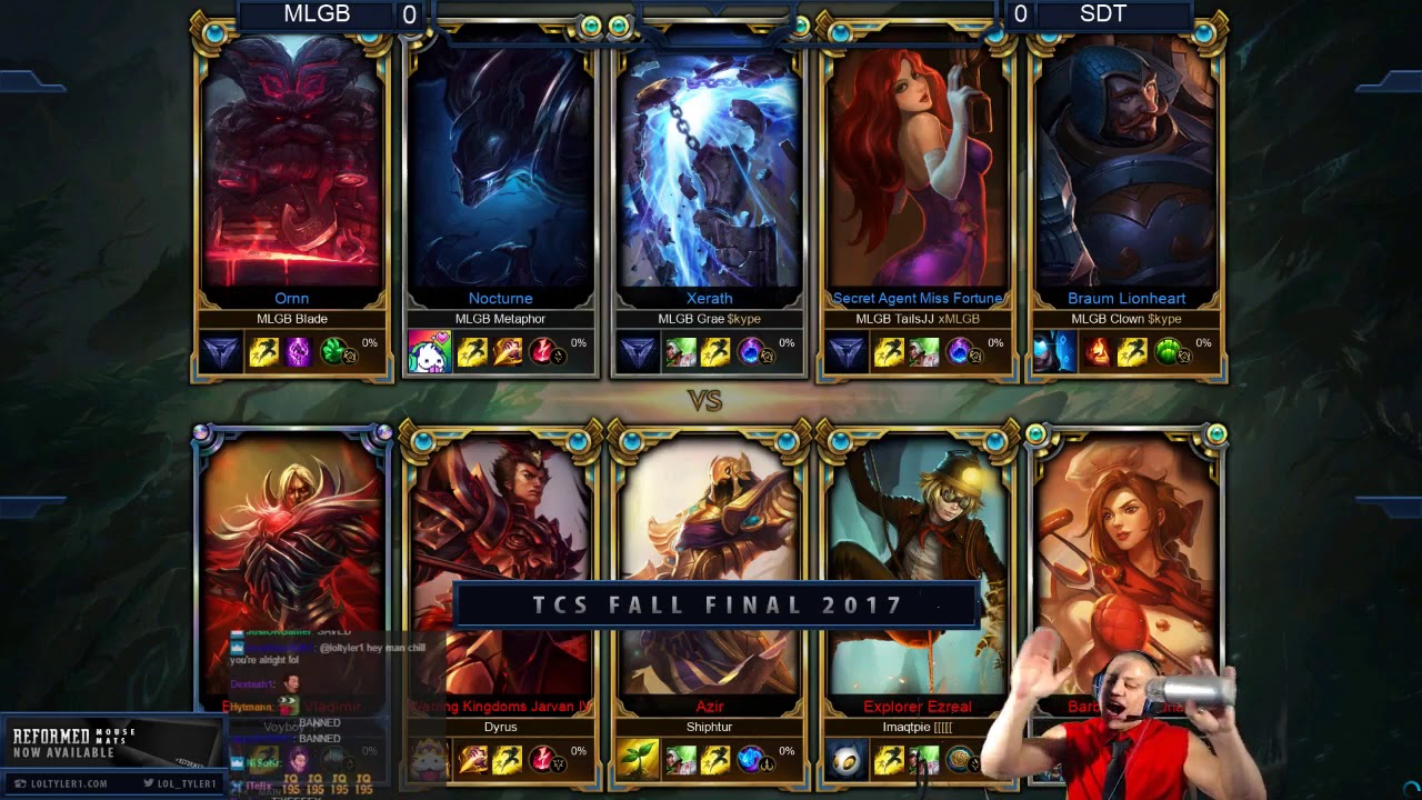 Tyler1 TCS FALL 2017 GRAND FINALS  - SDT Vs MLGB (Game 1)