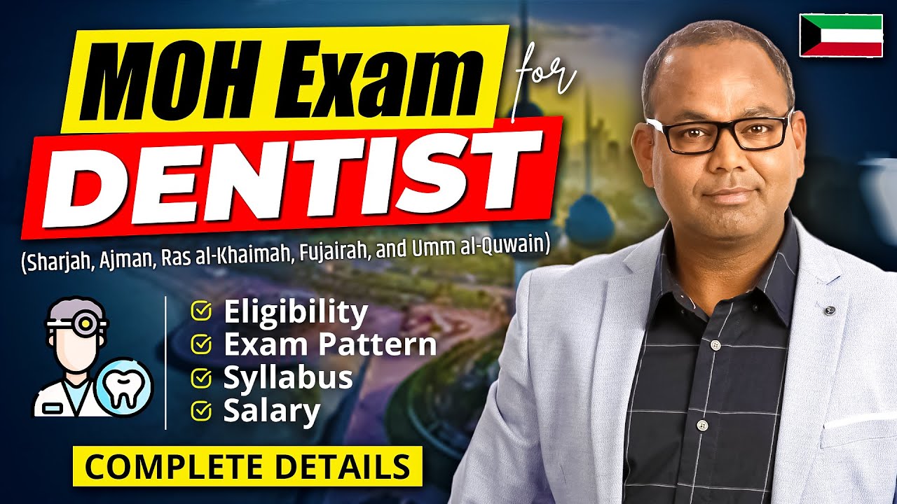 MOH Exam for Dentists | UAE Dentist Jobs, Salary , Exam Format and Syllabus | Dentist in UAE