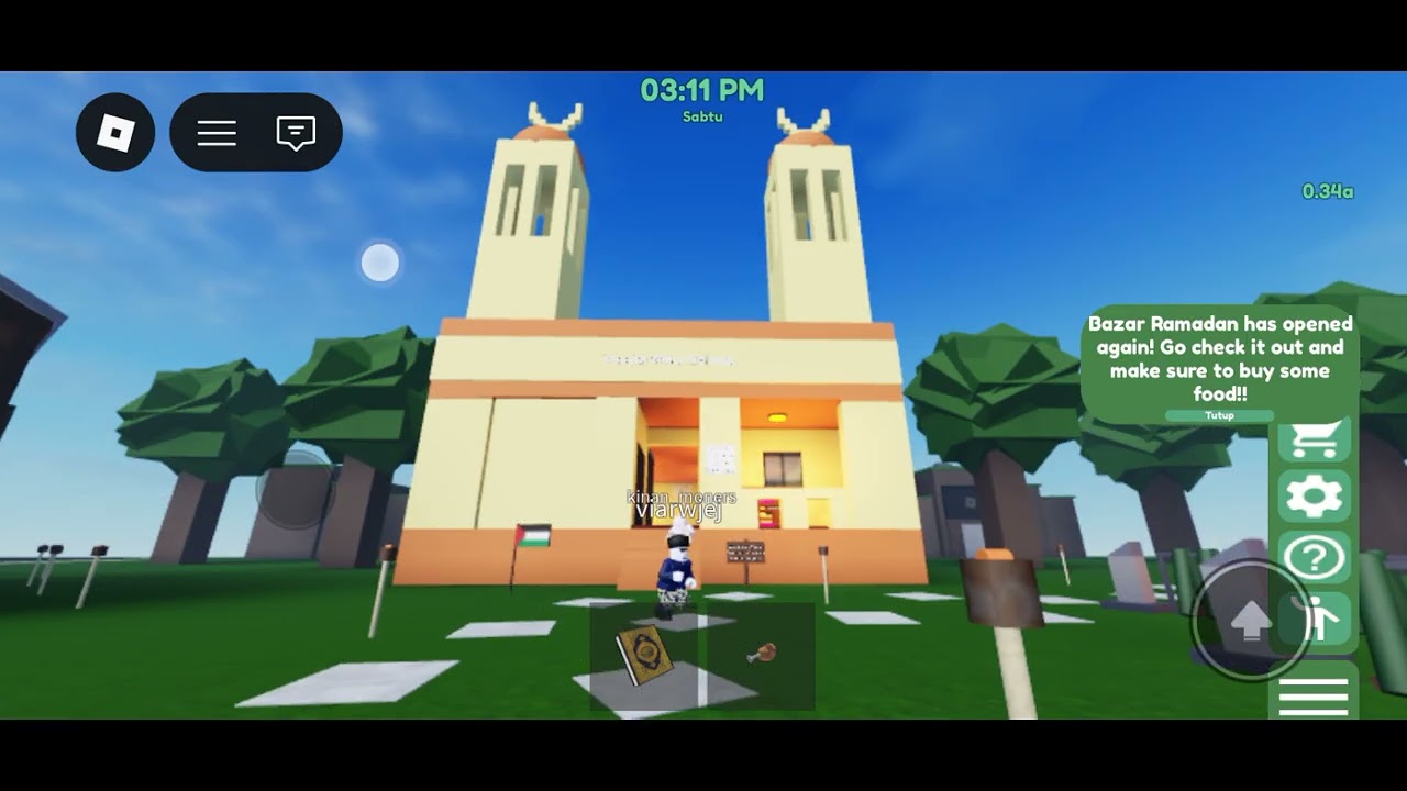 Ke masjid sholat magrib Roblox 