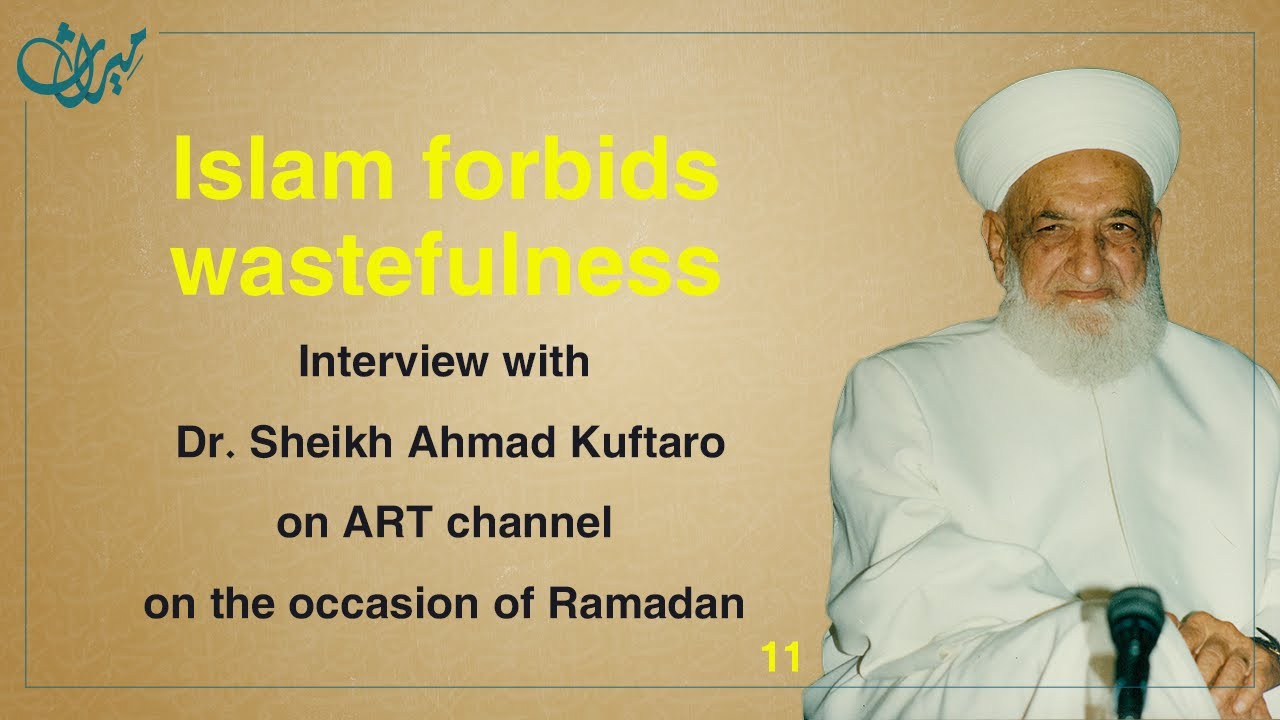 Islam forbids wastefulness