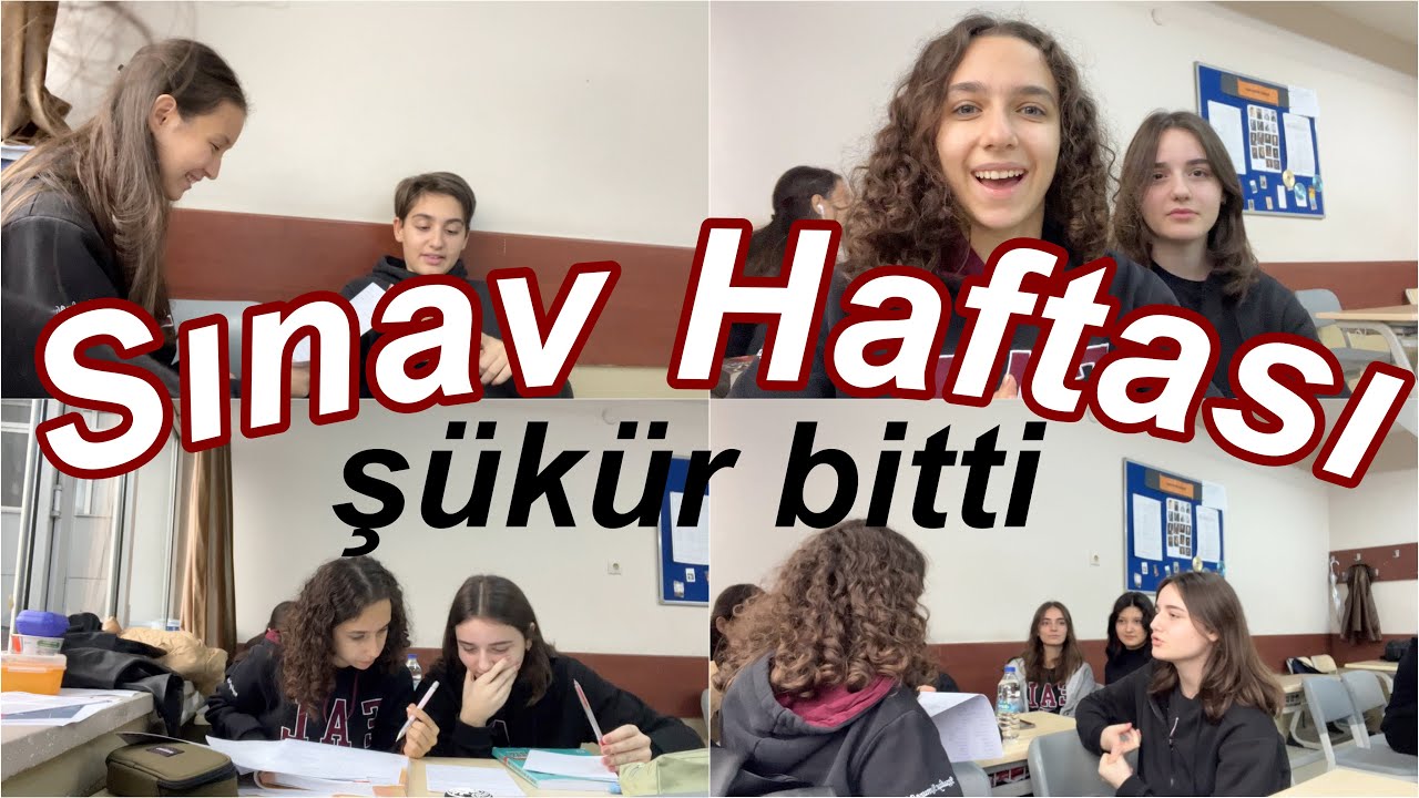 OKULDA SINAV HAFTASI | sınavlar bitti! sınavlarımız nasıl geçti,kaç bekliyoruz?Ders Çalışma Günlüğüm
