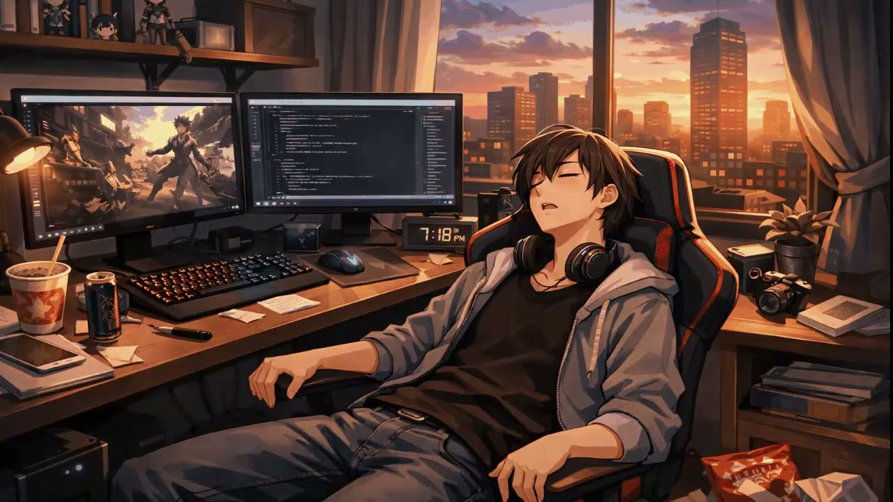 ☕ 1 hour of cozy morning lo-fi calm beats for focus & peace