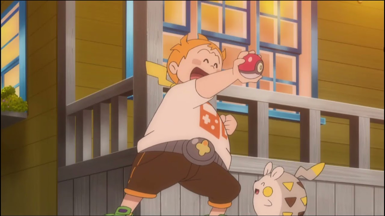 Pokemon - Ash & Pikachu Are Proud Of Sophocles For Catching A Charjabug