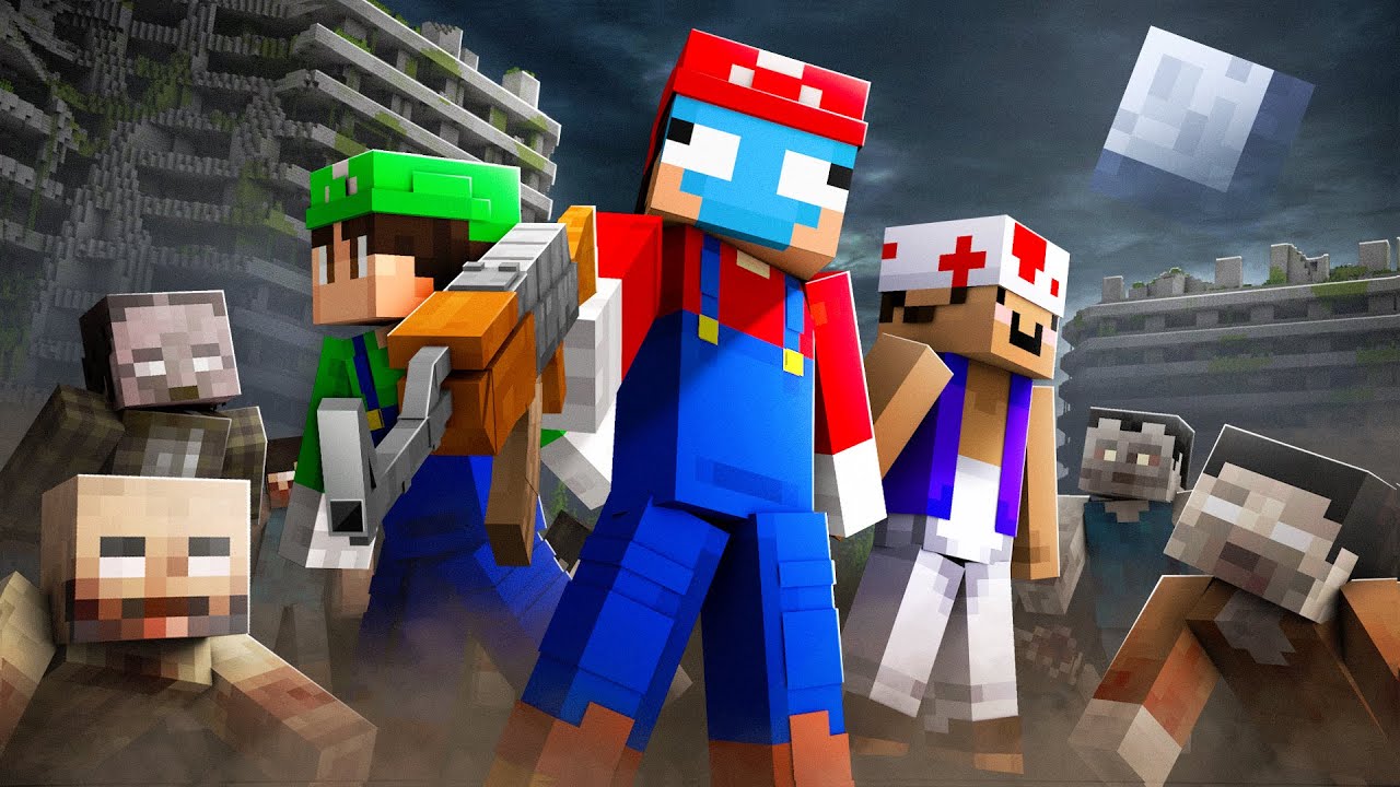 Surviving a ZOMBIE APOCALYPSE in Minecraft...