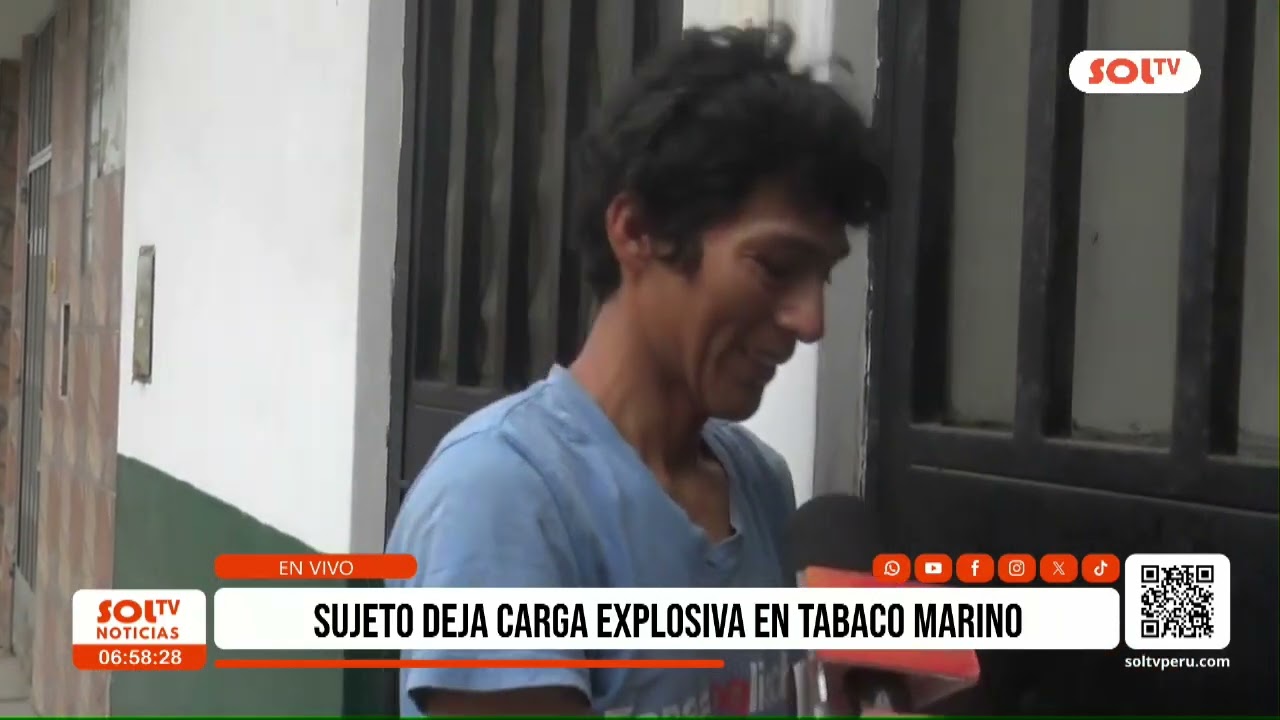 Trujillo: sujeto deja carga explosiva en Tabaco Marino