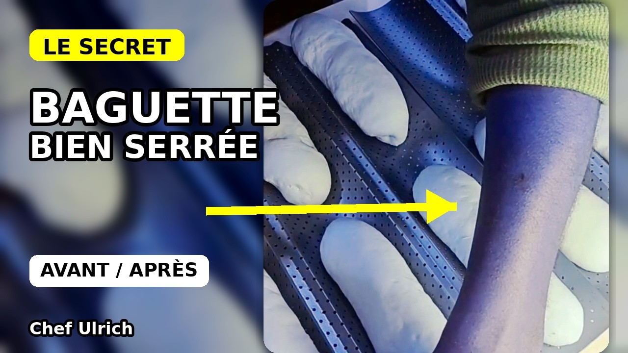 Le secret pour des baguettes bien formées (geste de pro) 🥖