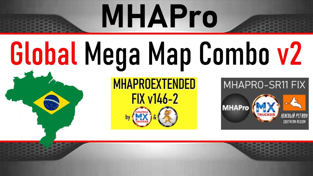 206 | ETS2 1.46 MHAPRO GLOBAL MEGA MAP COMBO V2 + New MHAPROEXTENDED Fix