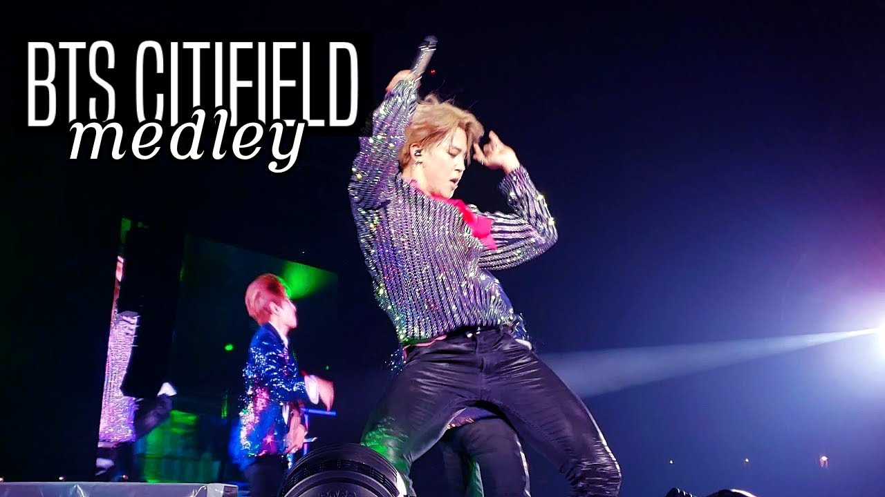 BTS FULL MEDLEY |  BAEPSAE!! + DNA, ATTACK ON BANGTAN, FIRE, DOPE | CITI FIELD FANCAM 10.06.18