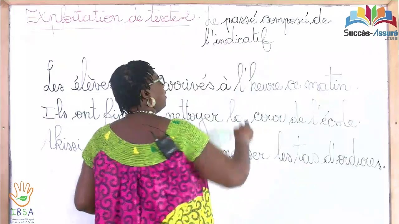 CM - EXPLOITATION DE TEXTE 2: Le passé composé de l'indicatif
