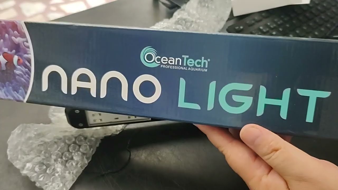 Nova luminária Nano light da ocean tech, uma ótima opção para aquários com corais soft