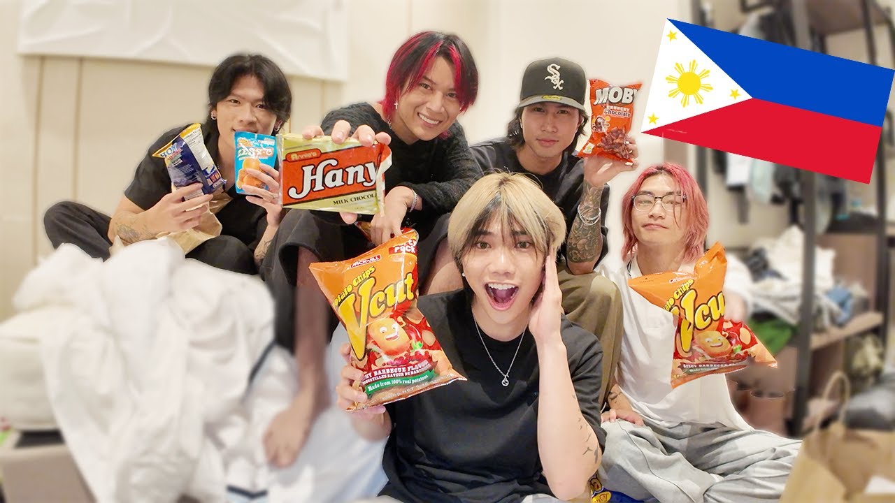 Trying FILIPINO SNACKS for the FIRST TIME!!! *hotel mukbang*