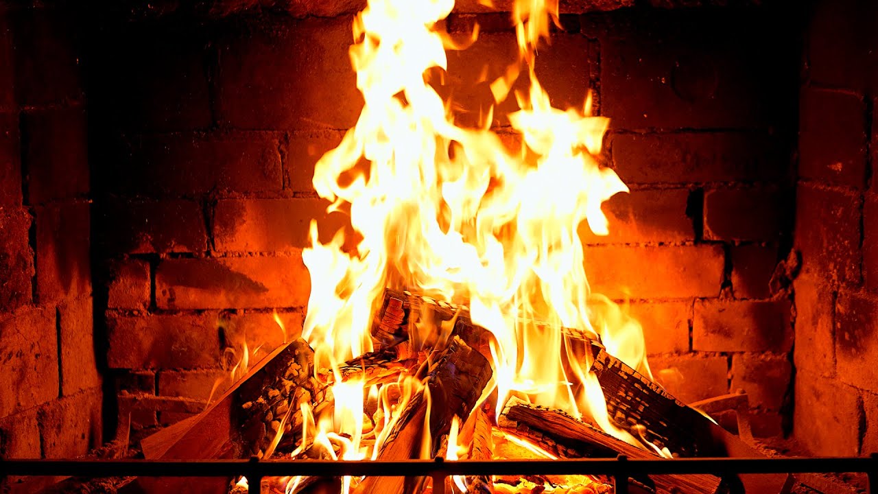 🔥 Fireplace 4K UHD! Fireplace with Crackling Fire Sounds. Fireplace Ambience