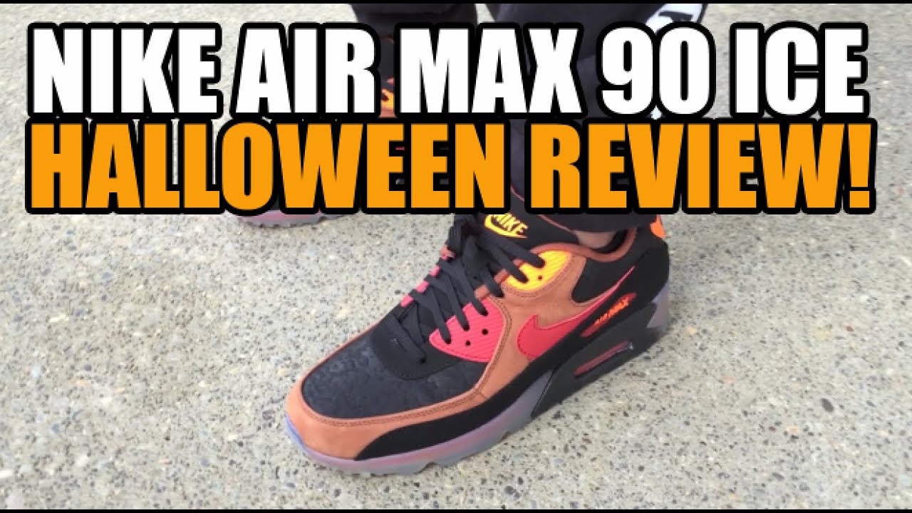 Glowing Nike Air Max 90 Ice HW (Halloween) QS Review + On Foot