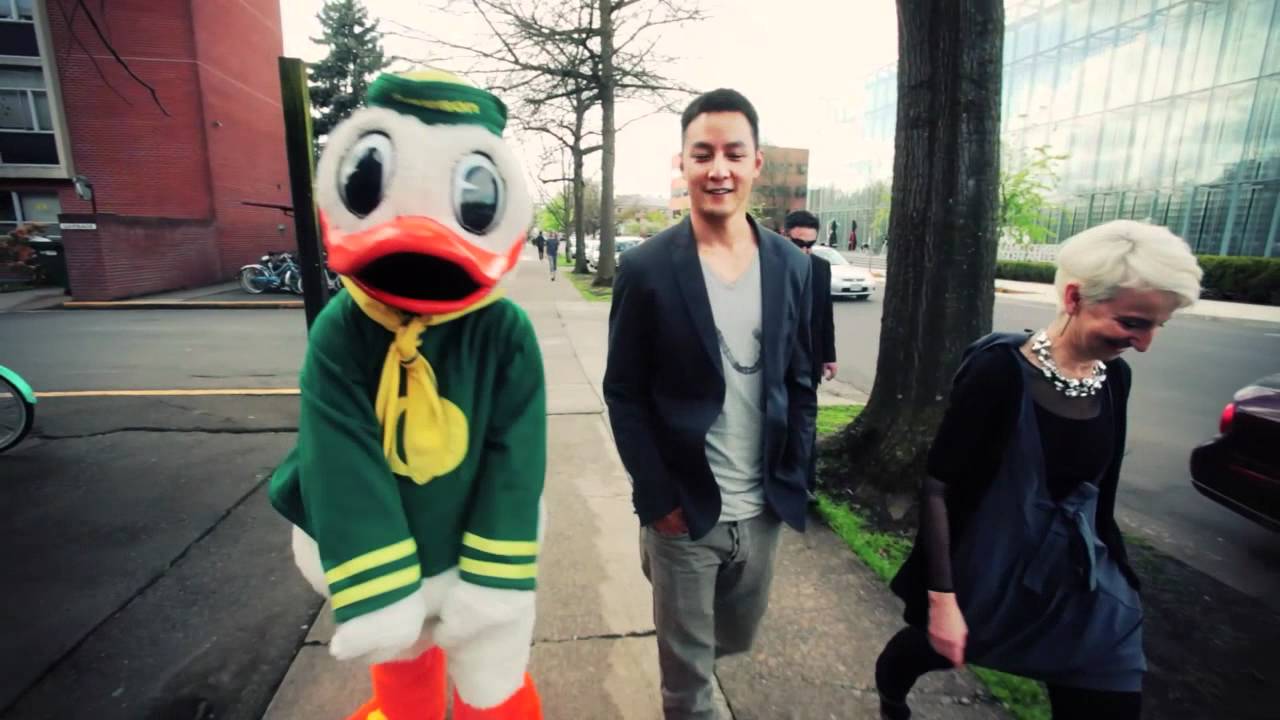Daniel Wu visits the University of Oregon