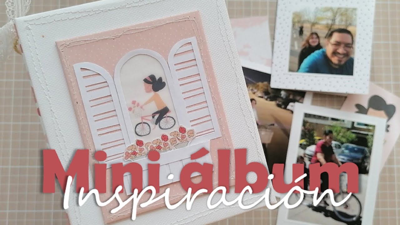 ✂️🚲 Un poco de inspiración - acompáñame a llenar algunas páginas de este mini álbum #scrapbooking 
