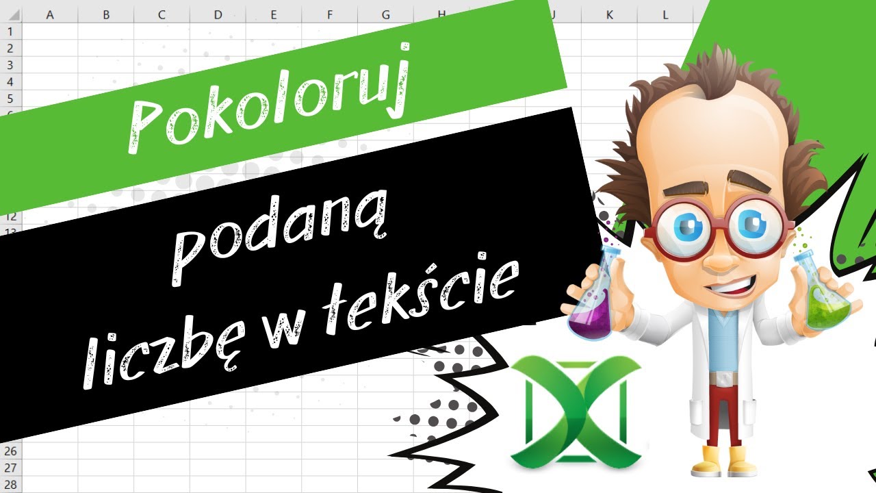 VBA 41 - Pokoloruj podaną liczbę w tekście | Excel VBA
