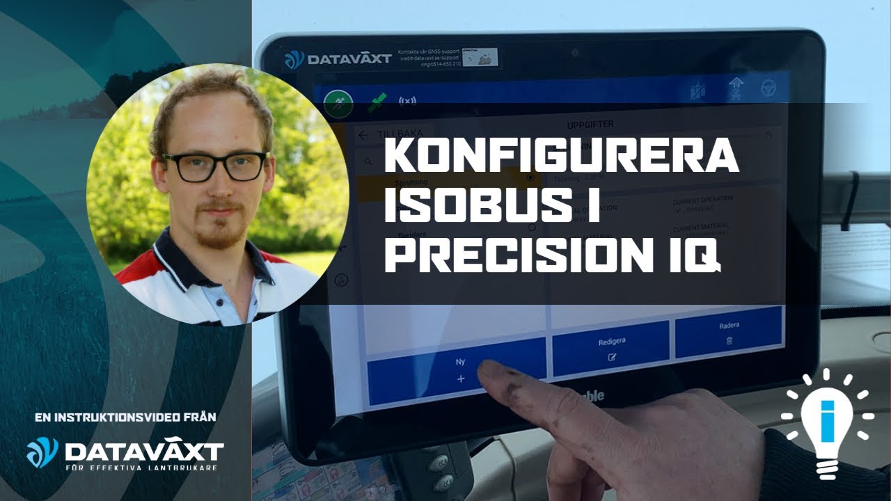 TRIMBLE - Konfigurera ISOBUS-redskap i Precision IQ