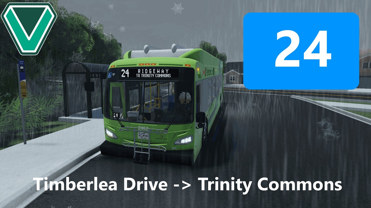 24 | Ridgeway to Trinity Commons | VAMOS Bus Simulator