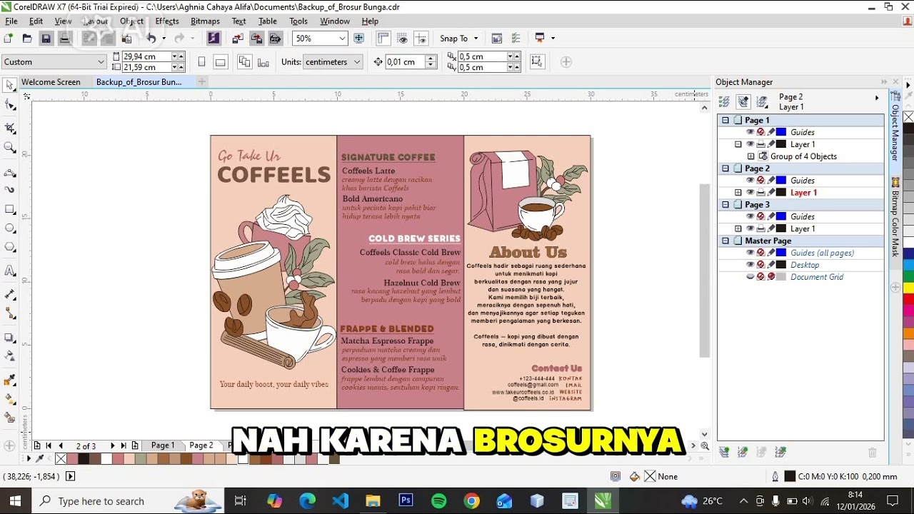 Tutorial Brosur pada Aplikasi Blender