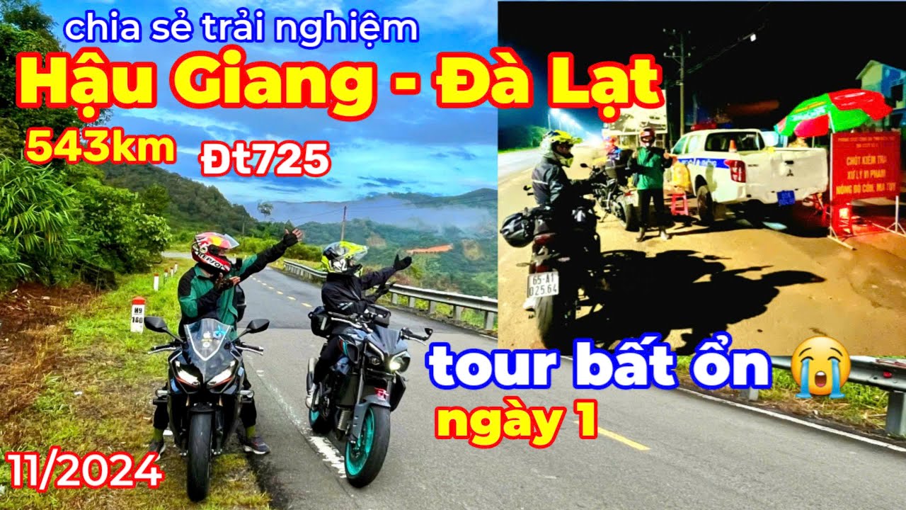 Đà Lạt ngày 1 | Hậu Giang đi Đà Lạt 543km tour bất ổn 11/2024 | Giang Speed