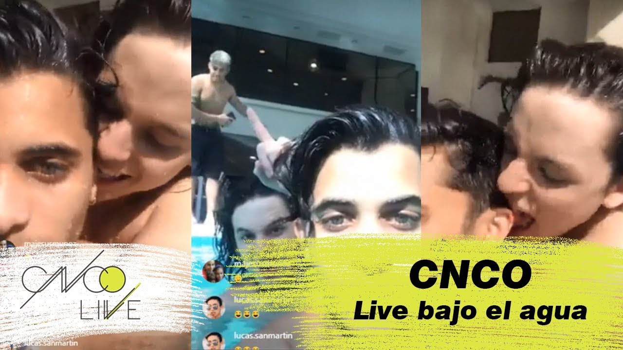 CHRIS muerde, escupe y casi ahoga a ERICK 😂😂 + CHRIS y su frente blanca | Instagram Live CNCO