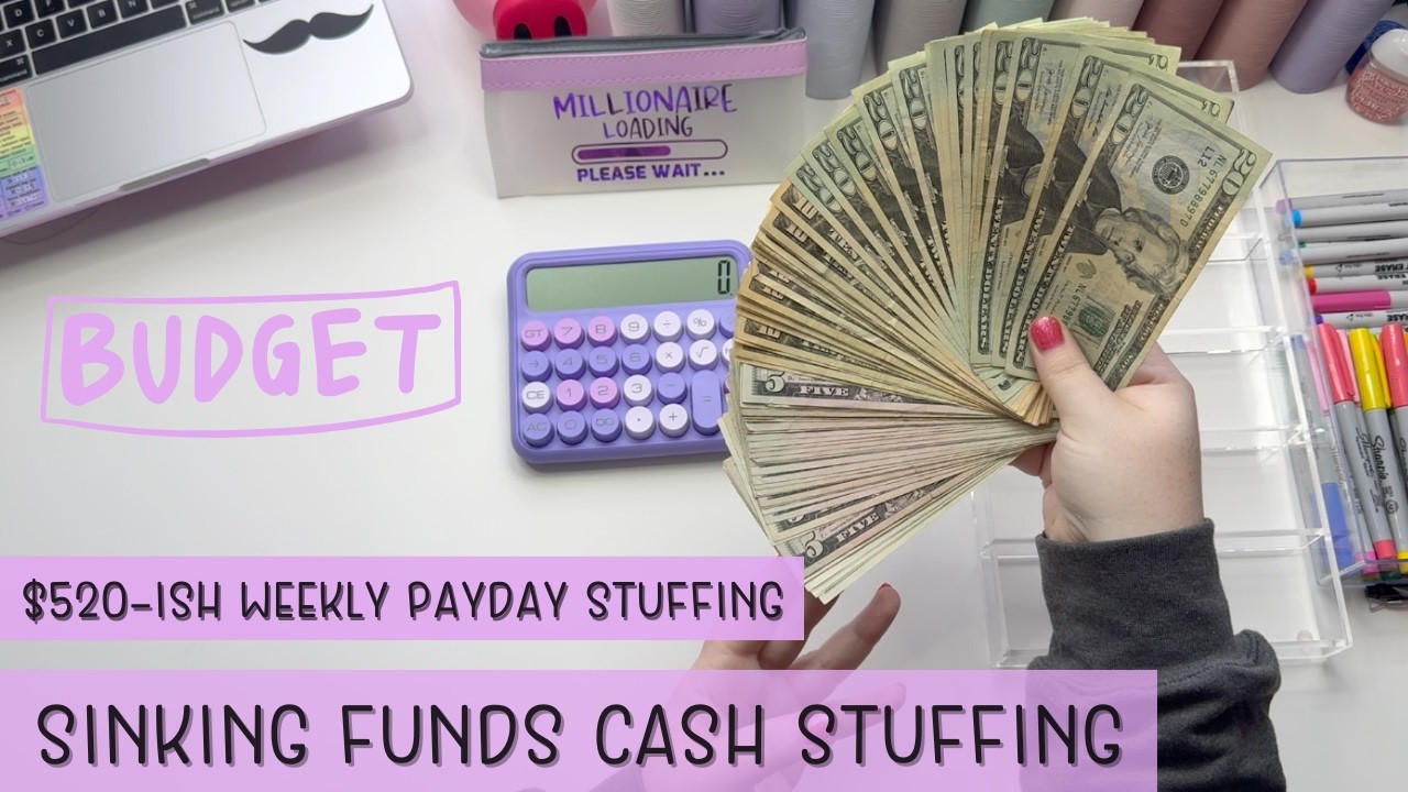 $520-Ish Cash Stuffing | Weekly Payday + Sinking Funds