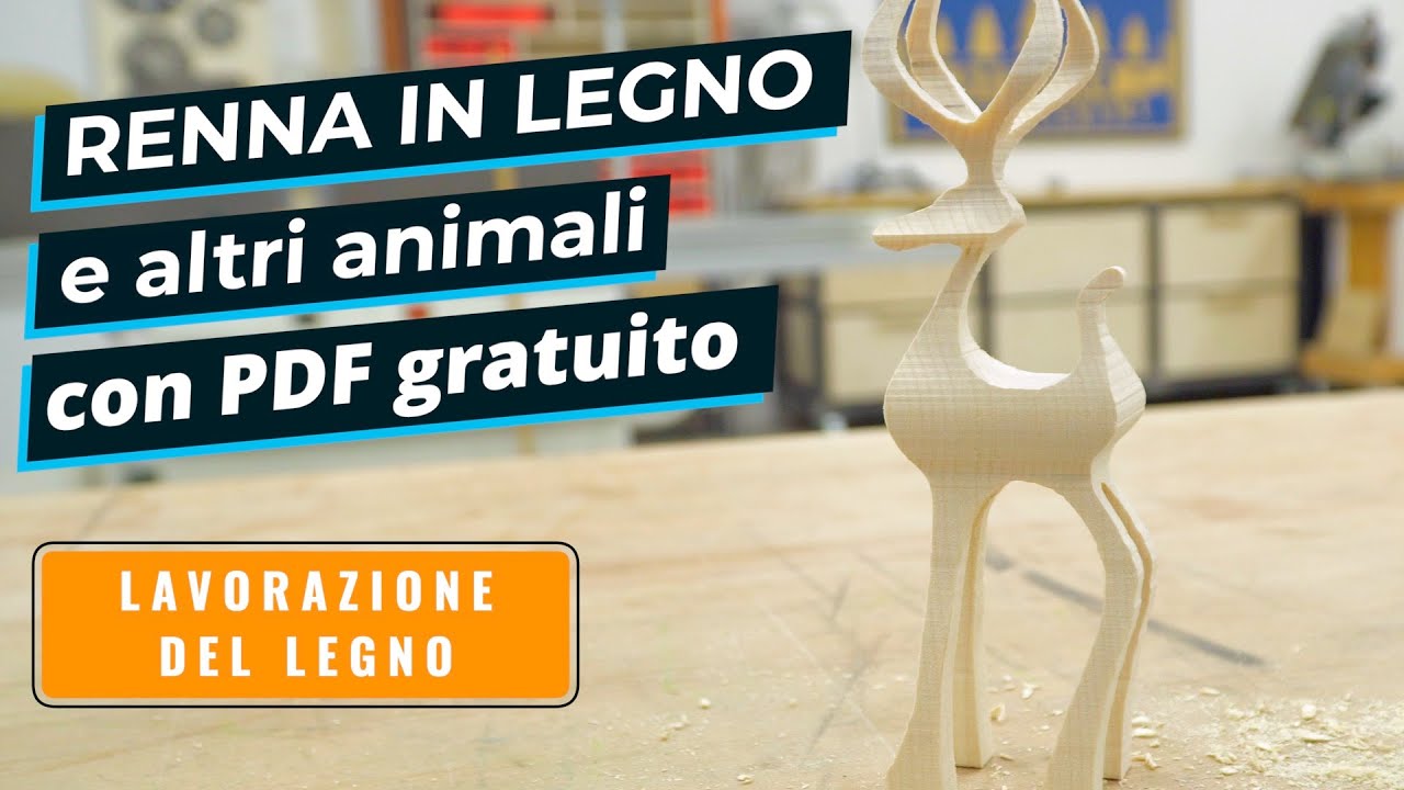 FARE UN MODELLINO DI ANIMALE ALLA SEGA A NASTRO - Con PDF gratuito - Lavorazione del legno