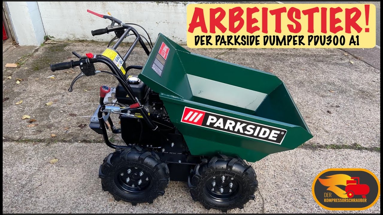Der Parkside Dumper PDU300 A1 , Ich habe mir einen gekauft! Kein Bock mehr zu schleppen !
