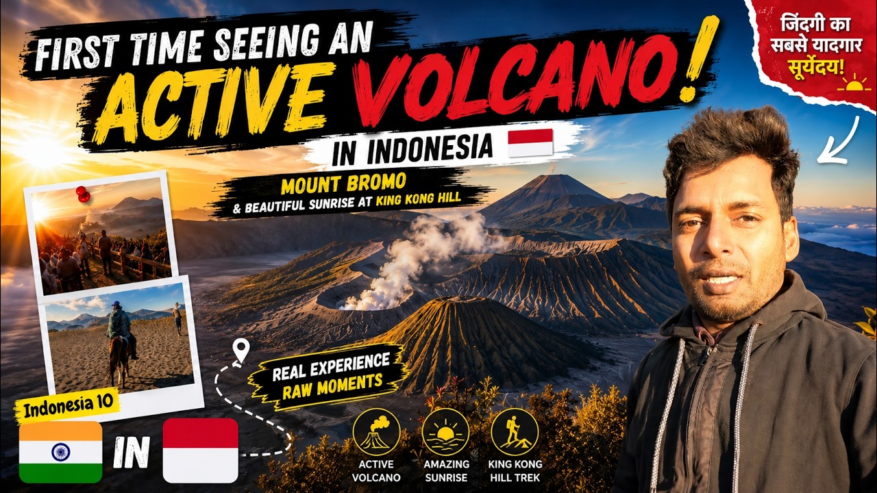 Mount Bromo 🌋 Exploring an active volcano and beautiful sunrise at King Kong hill | Indonesia 🇮🇩 10