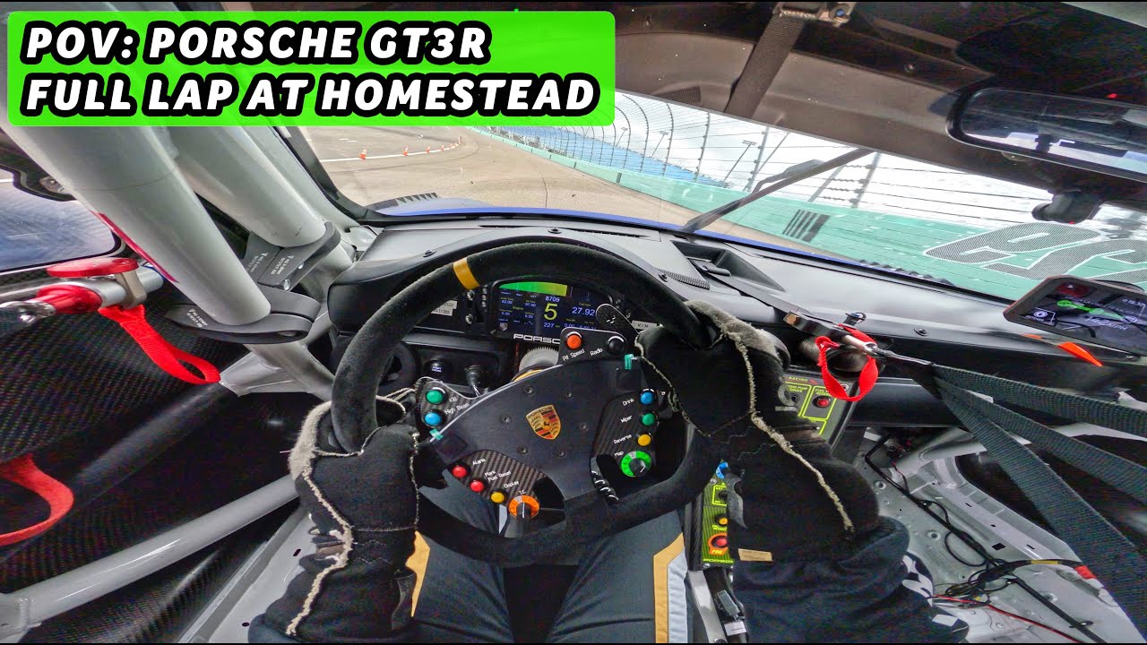 POV: Porsche GT3R 991.1 FULL OUTLAP at Homestead-Miami Speedway @HMSinside