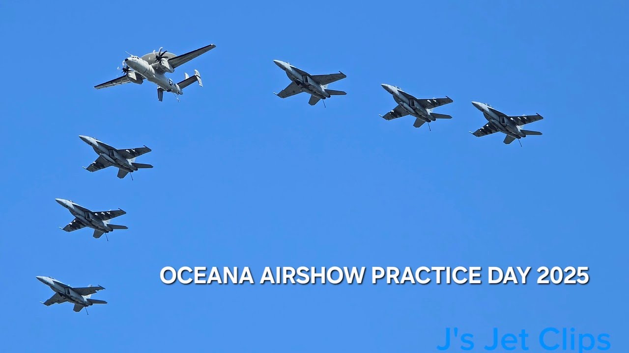 NAS Oceana Airshow 2025 PRACTICE DAY!