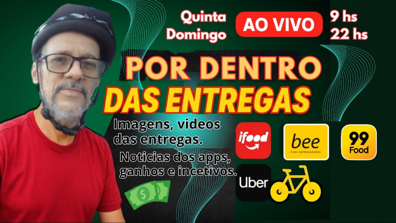 LIVE POR DENTRO DAS ENTREGAS (COM O CICLISTA AMADOR COROA)