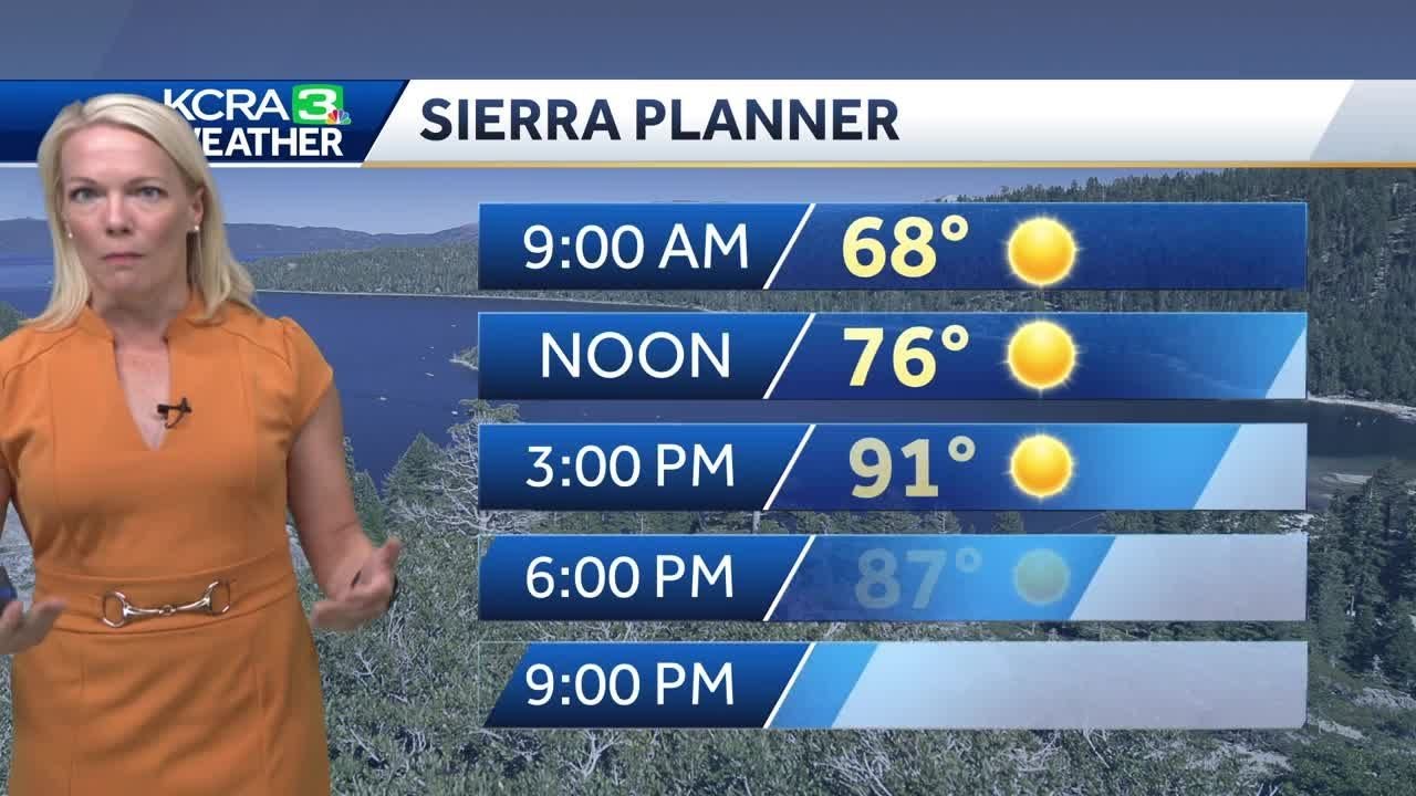Less Heat Tuesday. Trending hotter for Sacramento by Wednesday.